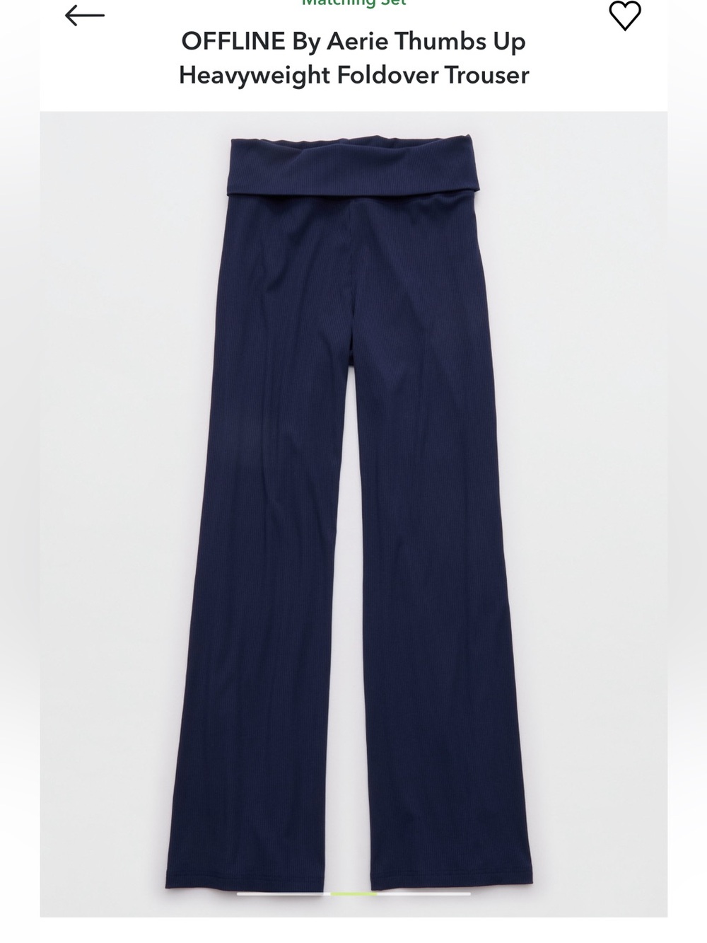 NEW Aerie Wide-Leg Knit Pants